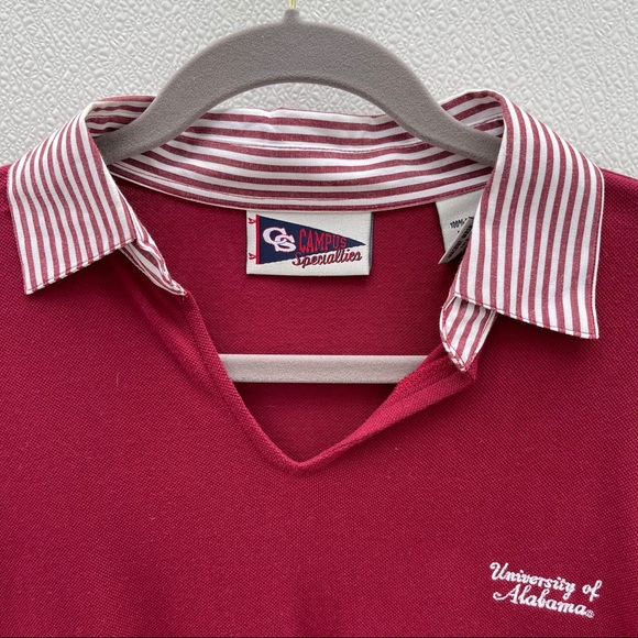 University of Alabama collared shirt medium red - Picture 3 of 5